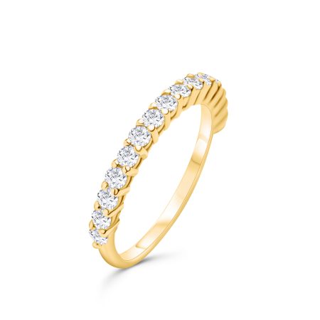 14kt Gold Memoire Ring mit 16 Brillanten – “Half Eternity”
