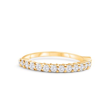 14kt Gold Memoire Ring mit 16 Brillanten – “Half Eternity”