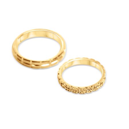 Gravierte Eheringe aus 18 Karat Gold – “Elegant & Persönlich”