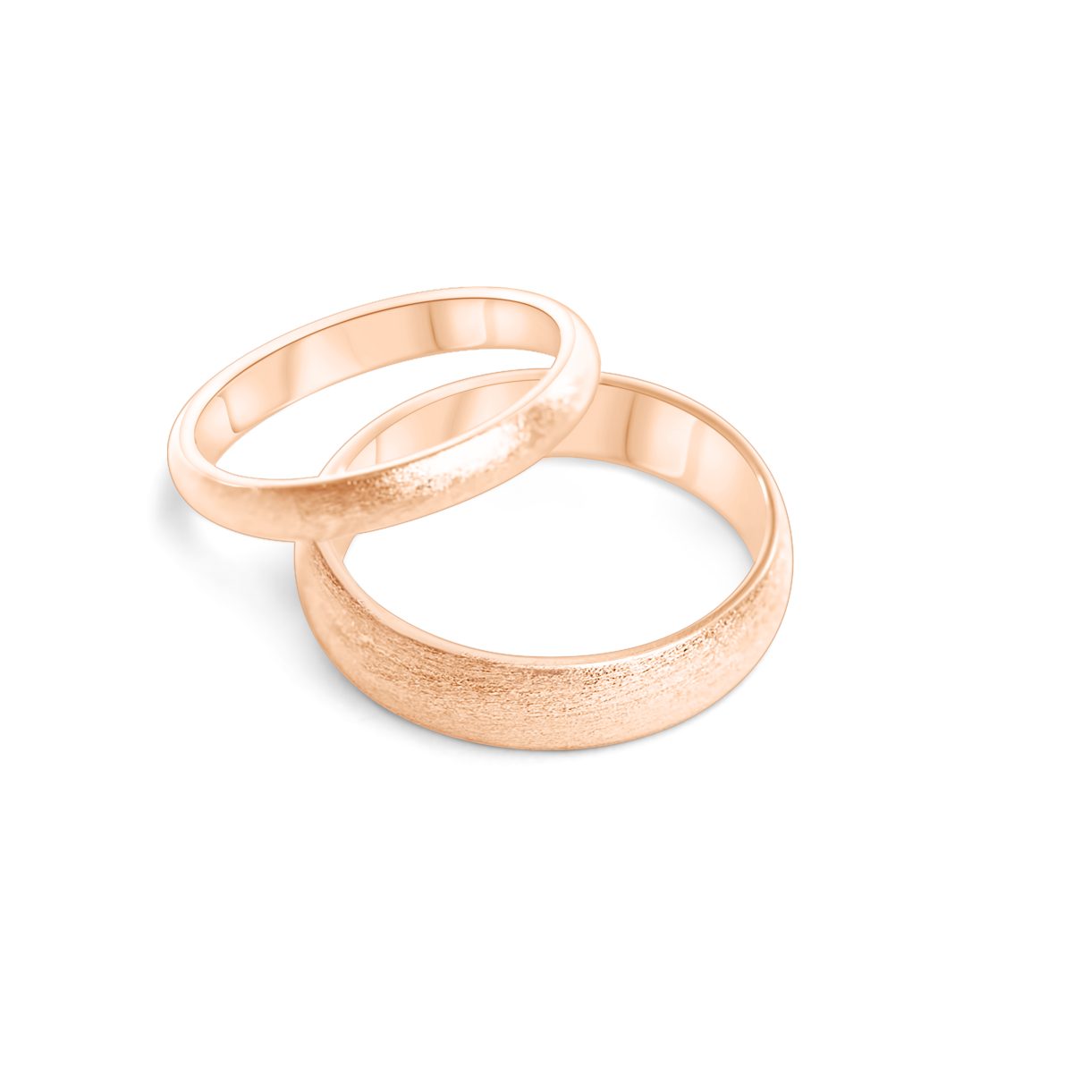 Eheringe Rosegold matt